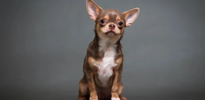 Chihuahua sitting facing front