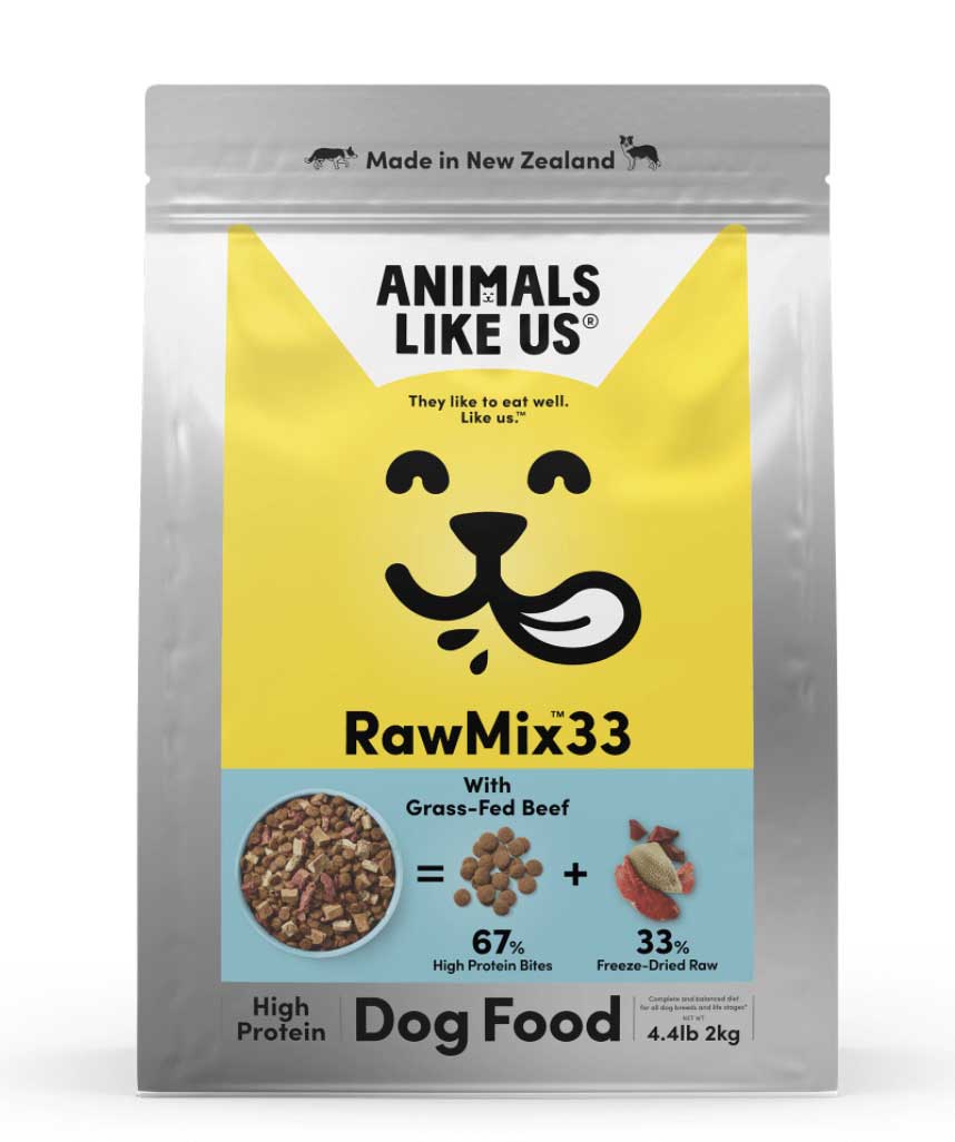 Animals Like Us Raw Mix 33 Grass Fed Beef Freeze Dried Dog Food