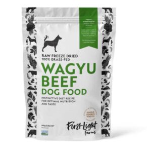 FIRST LIGHT FARMS Raw Freeze Dried Grass Fed Wagyu Beef Dog Food