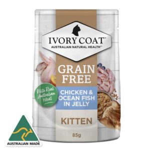 Ivory Coat Grain Free Kitten Chicken & Ocean Fish In Jelly Wet Cat Food