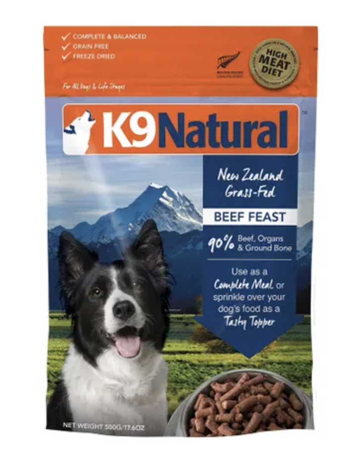 K9 Natural Freeze Dried Beef Feast Adult Dog Food