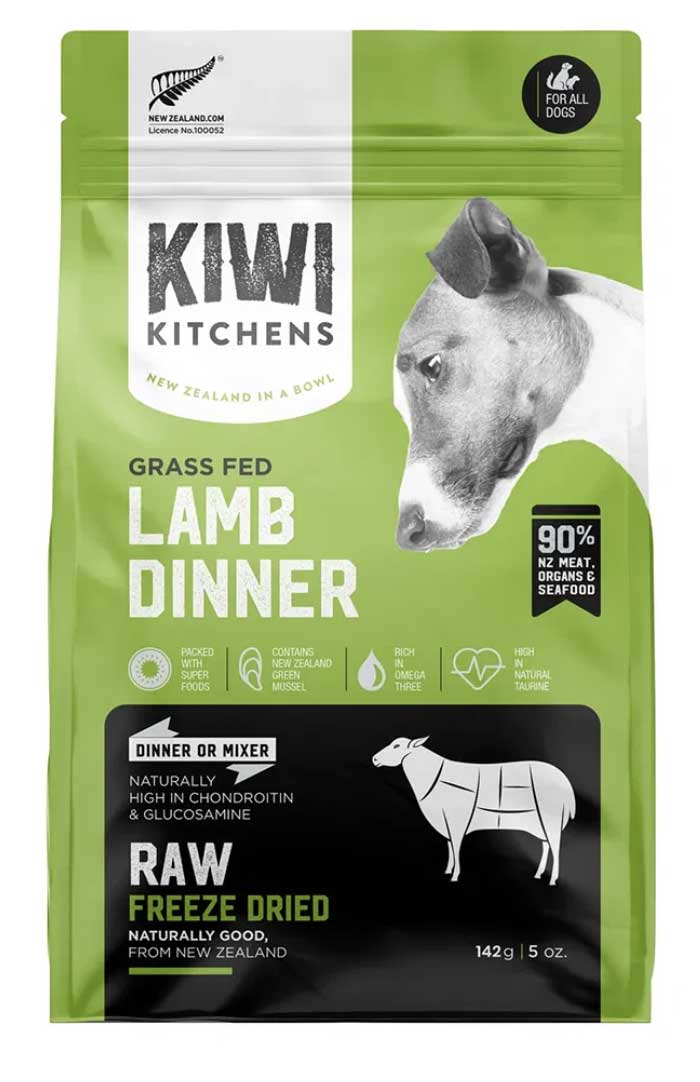 Kiwi Kitchens Freeze-Dried Dog Food Lamb Dinner